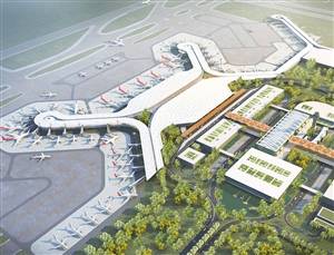 海口美兰机场t2航站楼开工图片